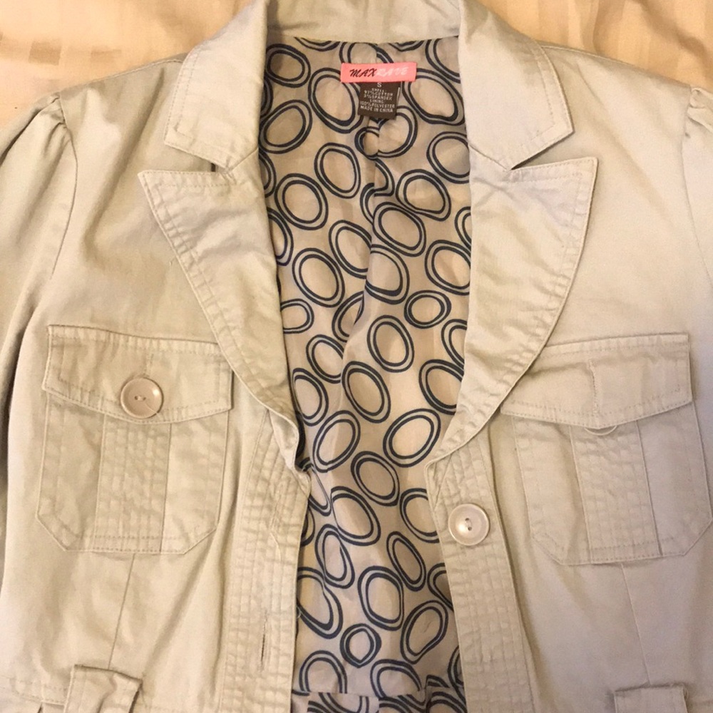 Spring Blazer, Beige in color